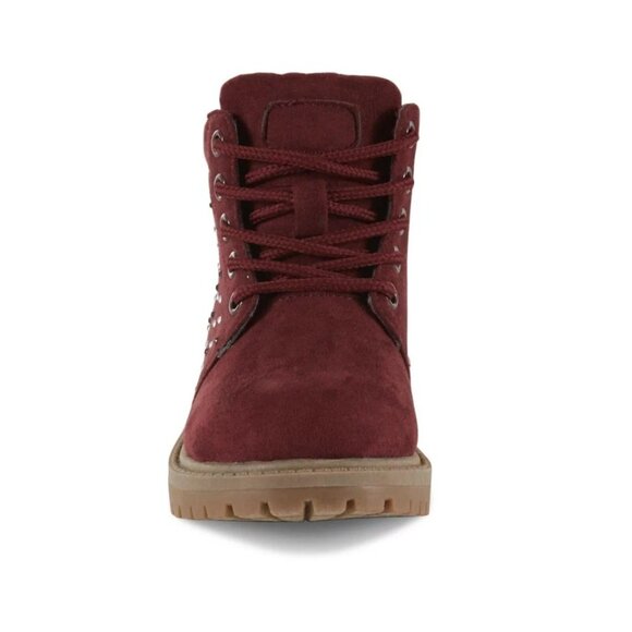 Piper Toddler Girls' Zahra Fashion Hiker Boots Maroon size 8 - Picture 2 of 4
